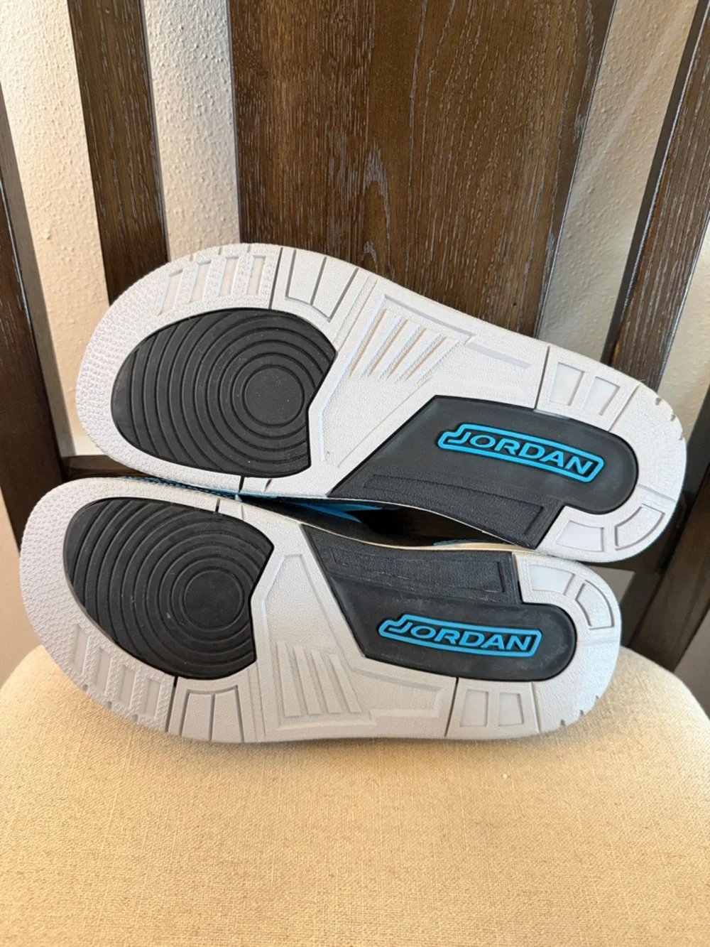 Jordan 3 Men’s Slides Sandals Dark Powder Blue Size 8